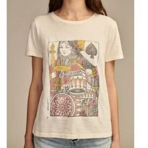Lucky Brand Queen of Spades
Cotton Slub Graphic T-Shirt Size S